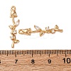 Brass Micro Pave Clear Cubic Zirconia Pendants KK-Z112-43G-3