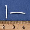 Brass Curved Tube Beads KK-B120-04F-S-3