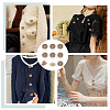 8Pcs 1-Hole Alloy Rhinestone Shank Buttons BUTT-NB0001-96G-5