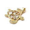 Brass Micro Pave Cubic Zirconia Pendants KK-I359-16G-04-2