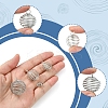 20Pcs 4 Styles Iron Wire Pendants IFIN-FS0001-46P-3
