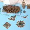 SUNNYCLUE 60Pcs 6 Style Iron Filigree Joiners Links IFIN-SC0001-45-7