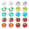 20Pcs 10 Colors Transparent Glass Beads LAMP-TA0001-08-2