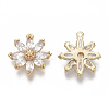 Brass Micro Pave Cubic Zirconia Pendants KK-S354-082-NF-2