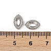 304 Stainless Steel Rhinestone Cabochon Settings STAS-G356-04P-02-3