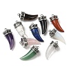 Natural & Synthetic Mixed Gemstone Pendants G-H332-08AS-1
