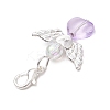 Heart Angel Acrylic Pendant Decorations HJEW-JM02538-02-4