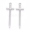 Non-Tarnish 304 Stainless Steel Pendants X-STAS-N098-135P-1