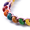 Waxed Cotton Cord Bracelets BJEW-JB04495-03-2
