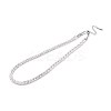 7MM 304 Stainless Steel Braided Herringbone Chain Necklaces NJEW-N058-19P-1