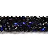 Transparent Electroplate Glass Beads Strands LS-GLAA-F029-3mm-D02-1