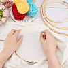 4Pcs 4 Styles Bamboo Cross Stitch Embroidery Hoops DIY-HY0001-76-3