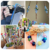 50Pcs 10 Colors Transparent Glass European Beads GPDL-TA0001-13-8