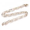 Brass Cable Chains Necklace Making MAK-S072-16A-G-3