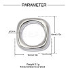 304 Stainless Steel Linking Rings STAS-OY014-94P-2
