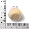 Christmas Flocky Opaque Resin Pendants LS-RESI-F062-04C-3