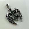 Vintage Gothic 304 Stainless Steel Cubic Zirconia Pendant Necklaces ZQ9567-5
