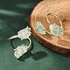 Natural Fluorite Cuff Rings RJEW-B122-02G-06-3