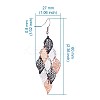 Fashion Small Nine Pieces Brass Dangle Earrings EJEW-TA0010-03E-5