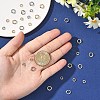 10Pcs Brass Locking Jump Rings KK-YW0003-96A-G-4