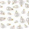 24Pcs 4 Styles ABS Plastic Imitation Pearl Charms KK-FS0001-79-3