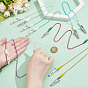 6Pcs 6 Colors Stainless Steel Dental Lab Bib Clip AJEW-BC0008-84-3
