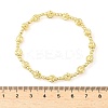 Brass Round Beaded Stretch Bracelets for Women Men LS-BJEW-Z129-01G-3