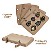3 Sets 3 Colors Velvet Badge Armband Patch Display Board AJEW-NB0005-55-5
