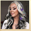 12Pcs 12 Colors Alloy Alligator Hair Clips for Women OHAR-SP0001-07-6