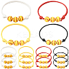 20Pcs 4 Colors Sport Theme Acrylic Beaded Bracelets for Men Women BJEW-SP0001-21-1