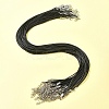 36Pcs Black Waxed Cord Necklace Making NCOR-FS0001-05P-7
