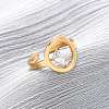 304 Stainless Steel Adjustable Cuff Rings for Women LS-RJEW-B126-06G-02-1