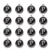 Platinum Plated Alloy Charms ENAM-S118-02P-P-2