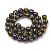 Buddhist Glass Beads Strands X-GLAA-S174-12mm-01-2