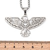 201 Stainless Steel Pendant Necklaces LS-NJEW-C066-18P-3