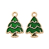 Christmas Alloy Enamel Pendants ENAM-K080-01A-G-1