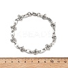 304 Stainless Steel Oval Link Bracelets for Men Women LS-BJEW-V007-02P-3