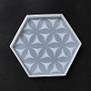 DIY Life of Flower Textured Cup Mat Silicone Molds LS-SIMO-H009-05G-4