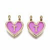 Alloy Enamel Charms ENAM-T012-02T-RS-2