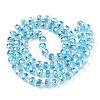 Transparent Glass Beads Strands EGLA-T020-15C-3