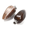 Natural Banded Agate Pendants GG-K002-16S-2