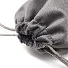 Velvet Jewelry Drawstring Storage Pouches ABAG-P013-02B-07-3