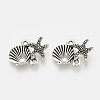 Tibetan Style Alloy Links connectors TIBEP-S317-04AS-RS-1