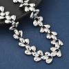 304 Stainless Steel Teardrop Link Chain Necklaces NJEW-D333-03P-3