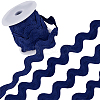 9 Yards Polyester Wavy Fringe Trim Ribbon OCOR-XCP0002-94A-1