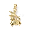 Brass Pendants KK-D502-27E-G-1
