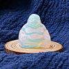 Opalite Carved Healing Buddha Figurines WG68189-03-1