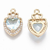 Glass Pendants GLAA-T021-14C-2