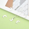 Tarnish Resistant Crescent Moon Stainless Steel Charms Pendants STAS-Q168-06-5