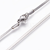 Non-Tarnish 304 Stainless Steel Herringbone Chain Necklaces LS-NJEW-L160-006P-1